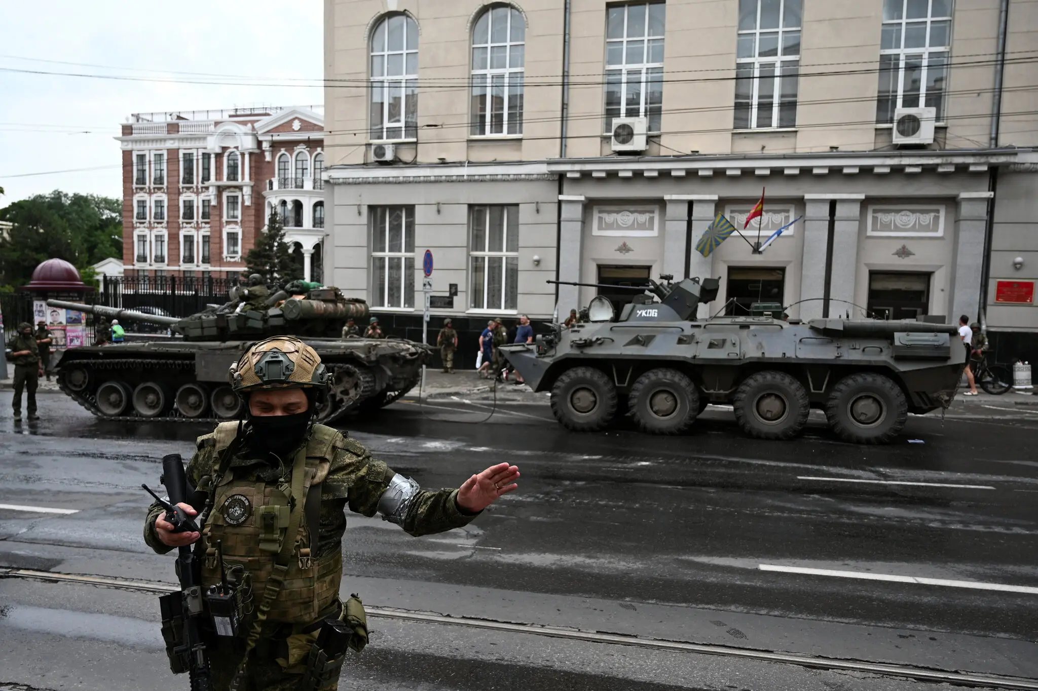Сили групи найманців Вагнера захопили Ростов-на-Дону, Росія, під час припиненого повстання минулого місяця